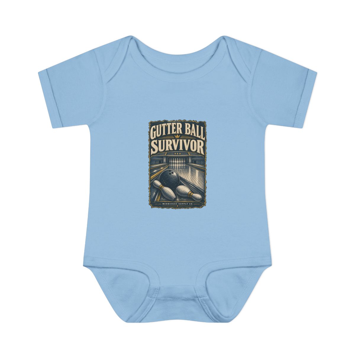 Gutter Ball Survivor Baby Onesie