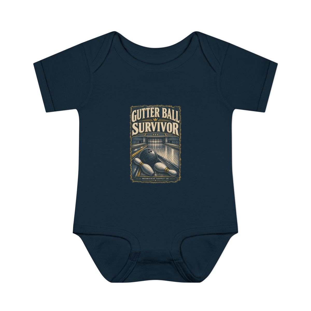 Gutter Ball Survivor Baby Onesie