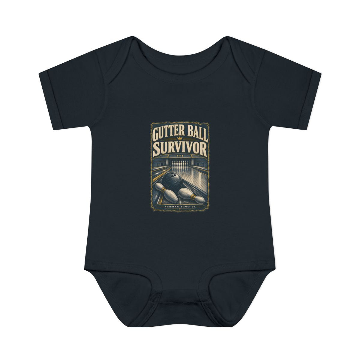 Gutter Ball Survivor Baby Onesie