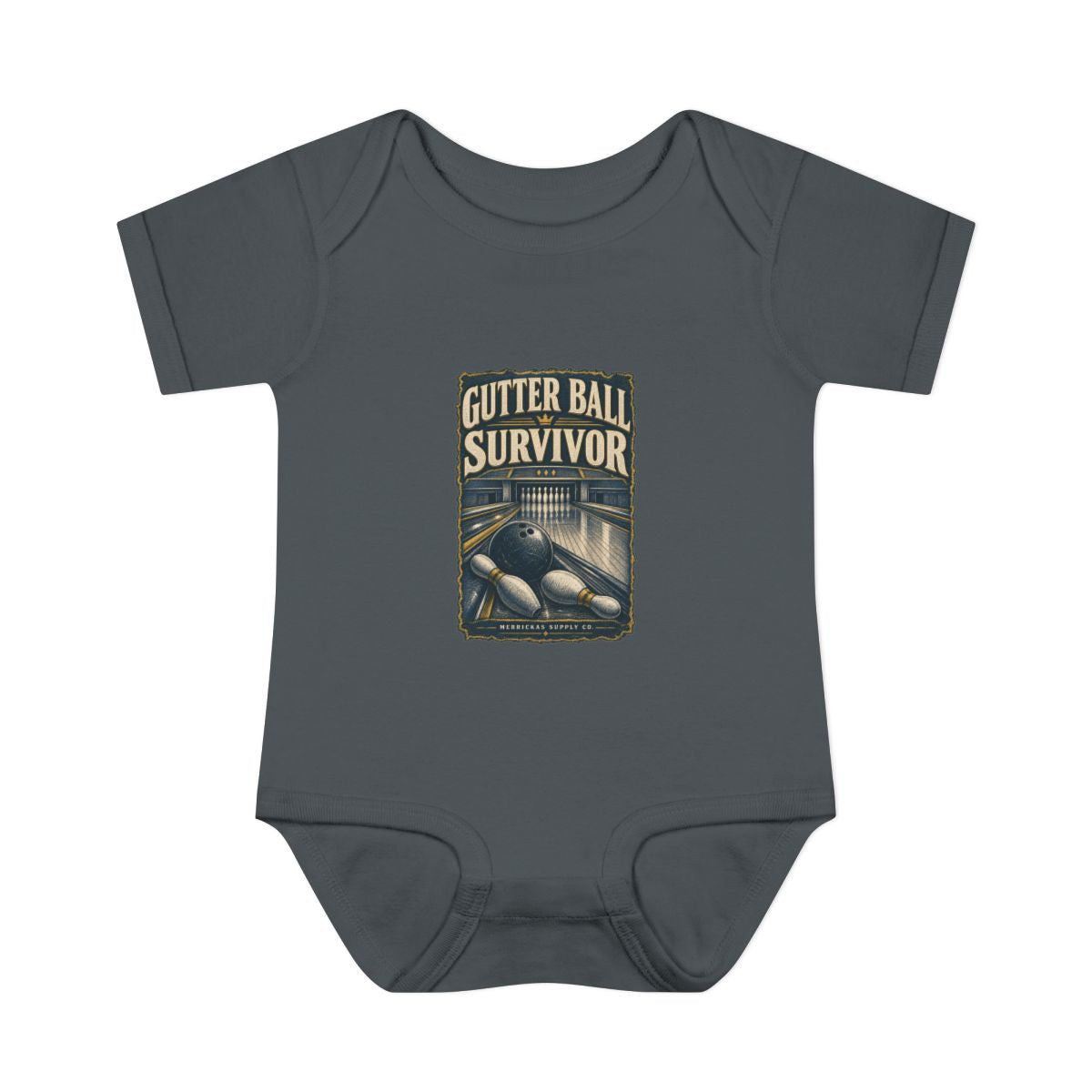 Gutter Ball Survivor Baby Onesie