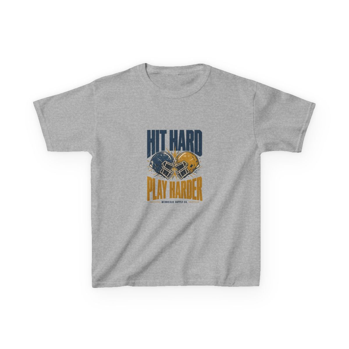 Hit Hard Play Harder Kids Tee