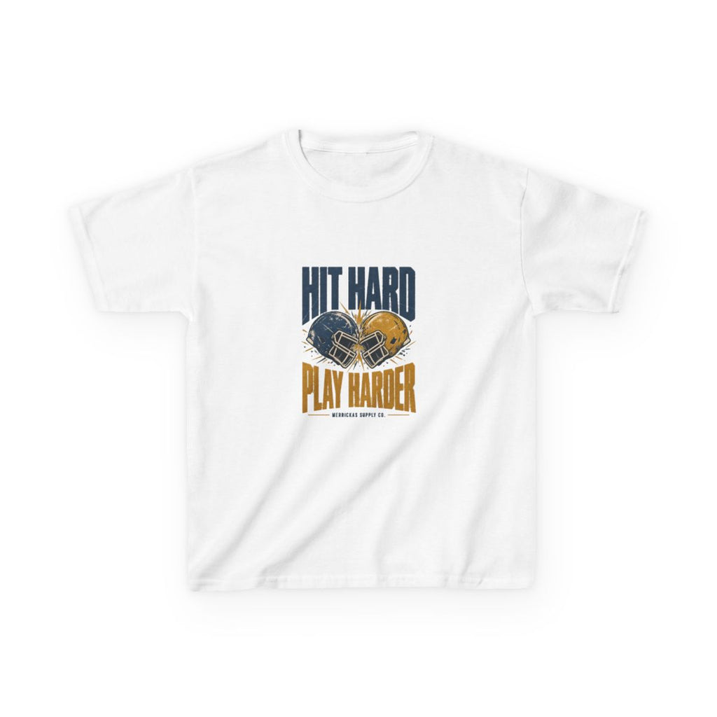 Hit Hard Play Harder Kids Tee