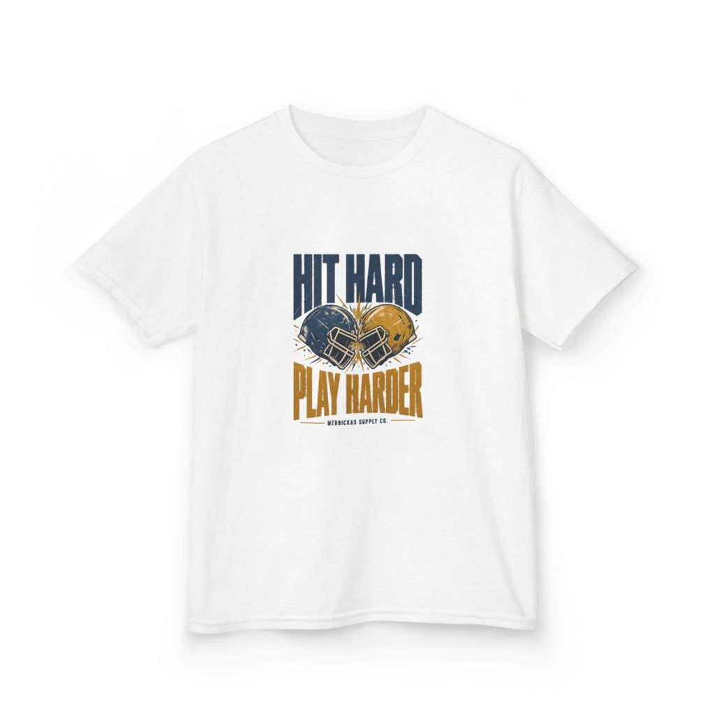 Hit Hard Play Harder Kids Tee