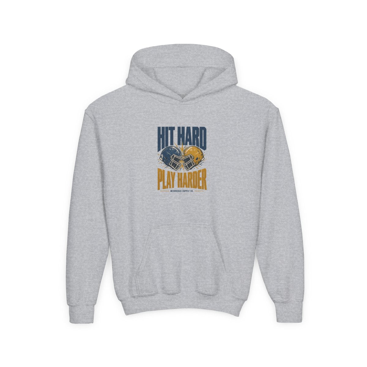Hit Hard Play Harder Youth Hoodie