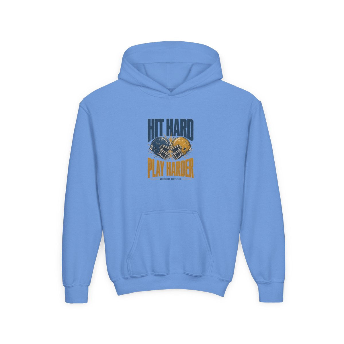 Hit Hard Play Harder Youth Hoodie