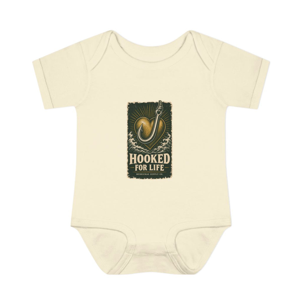 Hooked For Life Baby Onesie