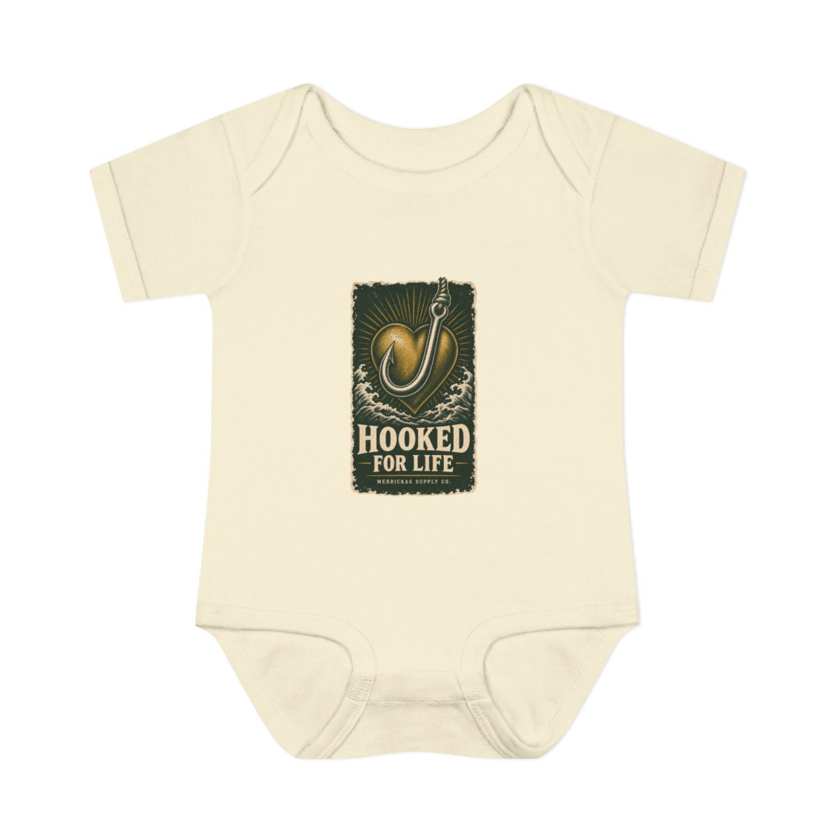 Hooked For Life Baby Onesie