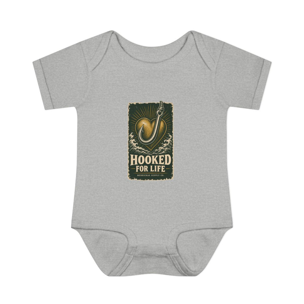 Hooked For Life Baby Onesie