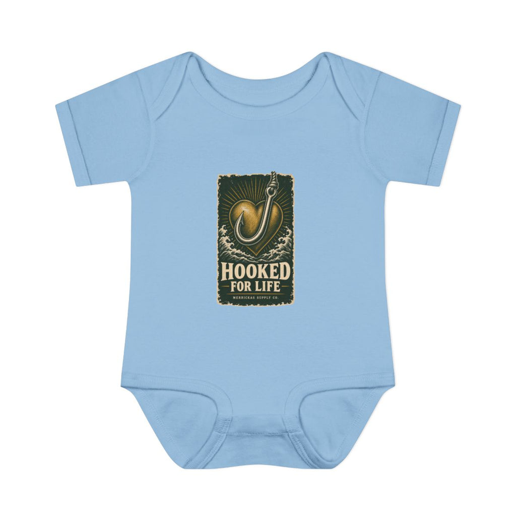 Hooked For Life Baby Onesie