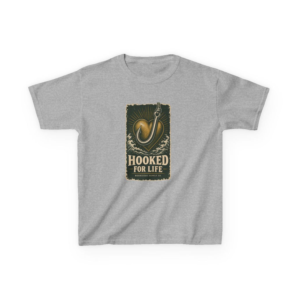 Hooked For Life Kids Tee