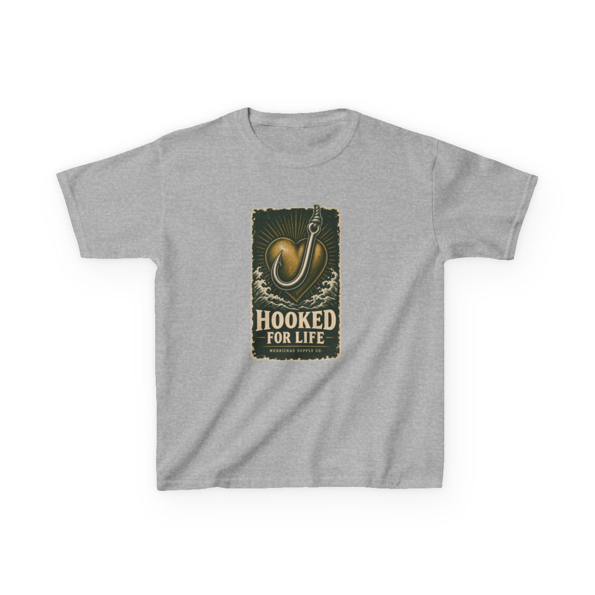 Hooked For Life Kids Tee