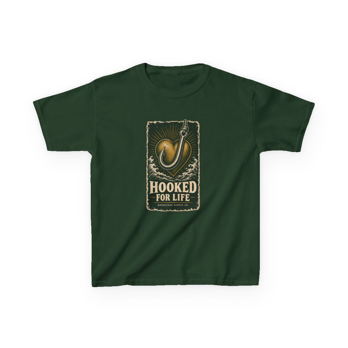 Hooked For Life Kids Tee