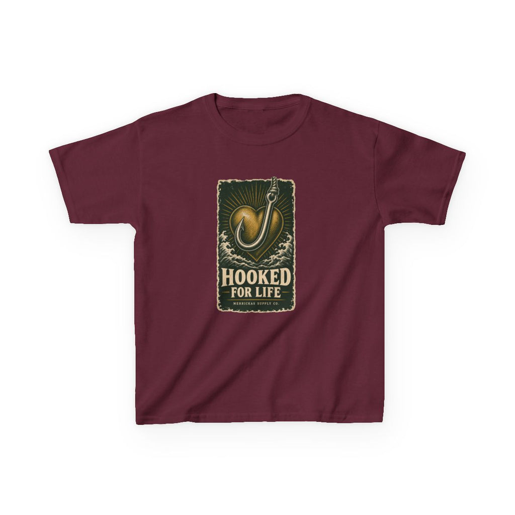 Hooked For Life Kids Tee
