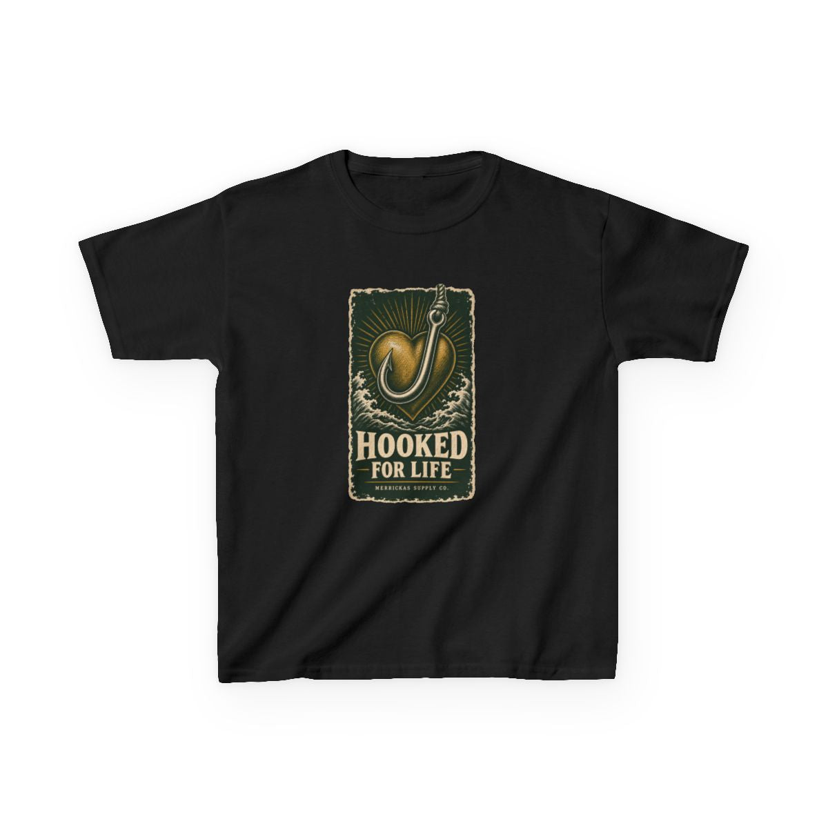Hooked For Life Kids Tee