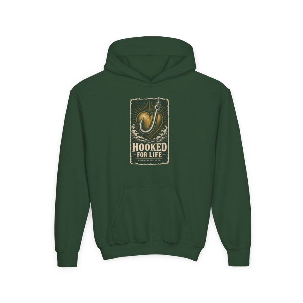 Hooked For Life Youth Hoodie