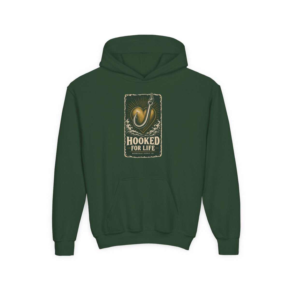 Hooked For Life Youth Hoodie