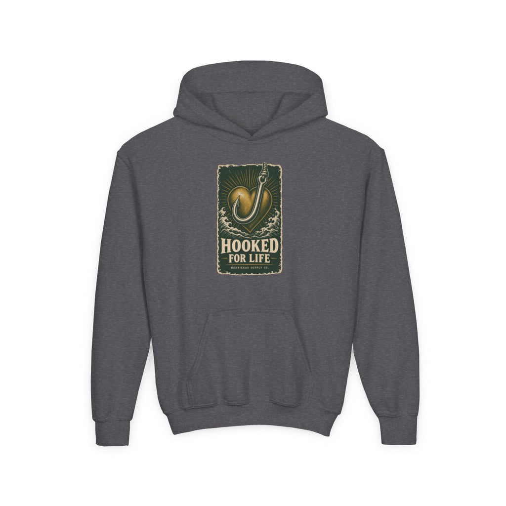 Hooked For Life Youth Hoodie