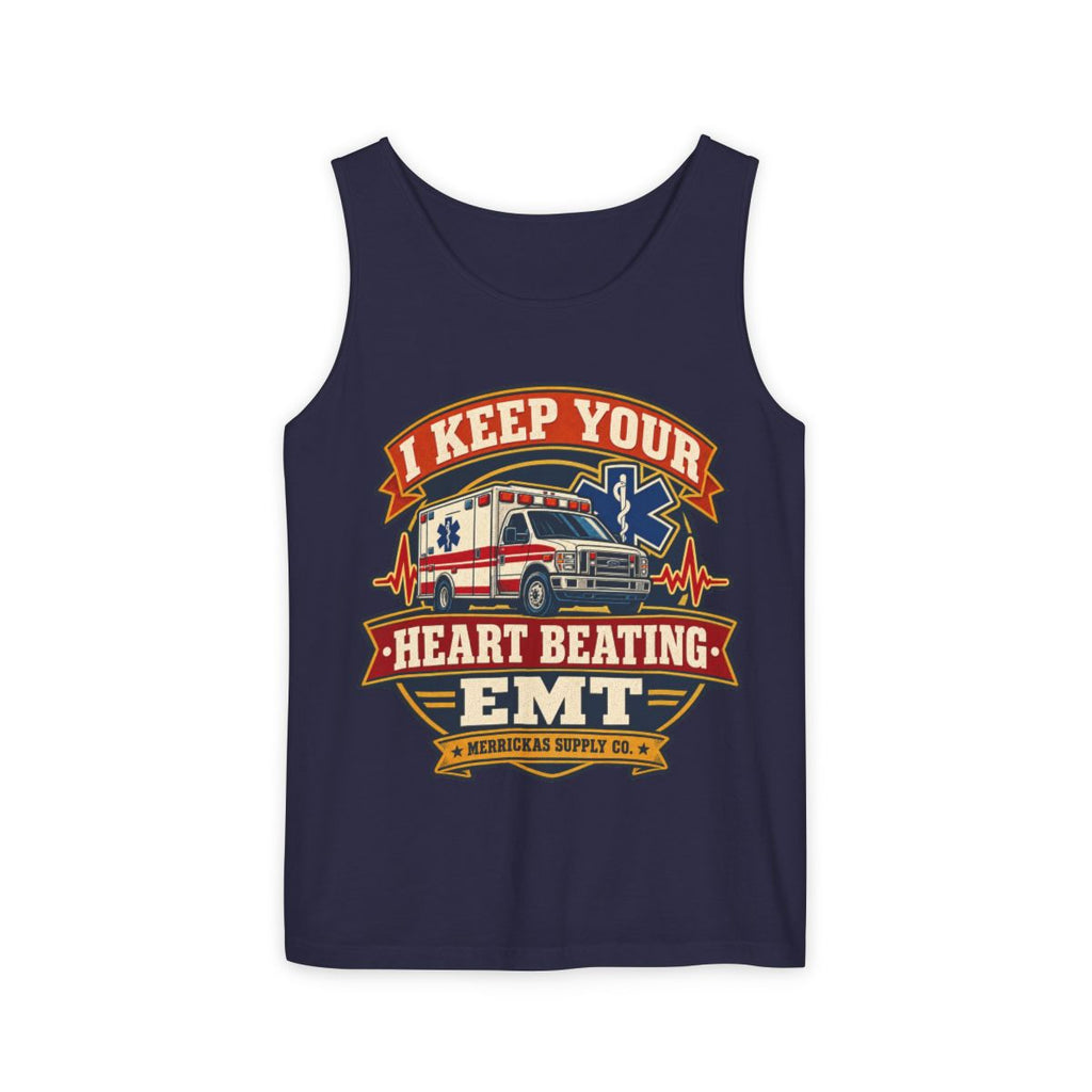 I Keep Your Heart Beating Garment-Dyed Tank