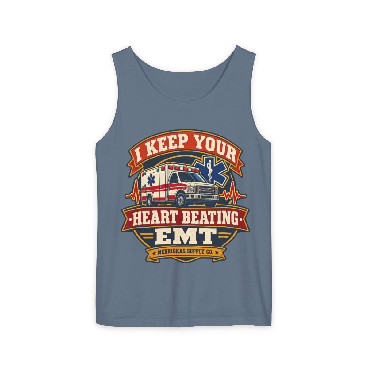 I Keep Your Heart Beating Garment-Dyed Tank