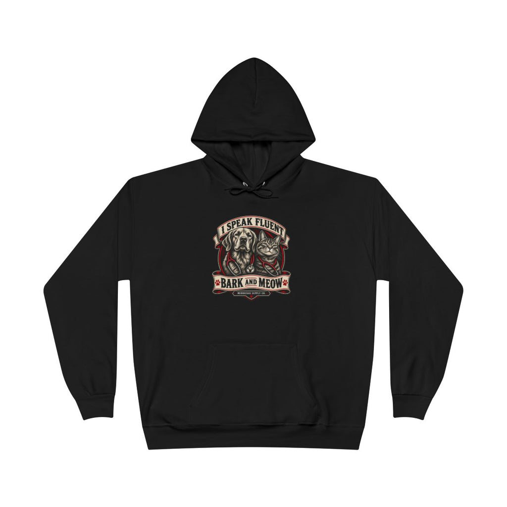I Speak Fluent Bark And Meow Heavyweight Hoodie