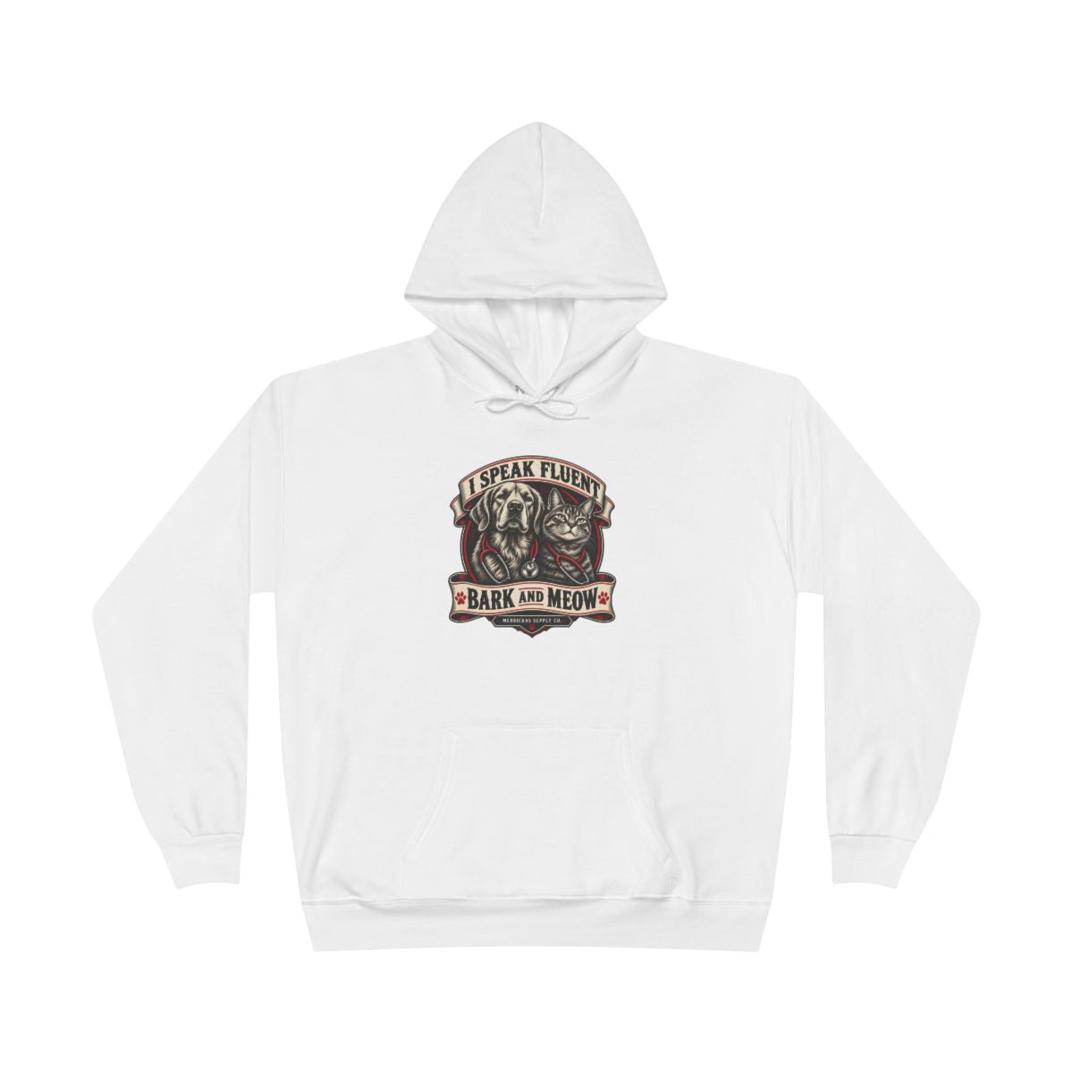 I Speak Fluent Bark And Meow Heavyweight Hoodie