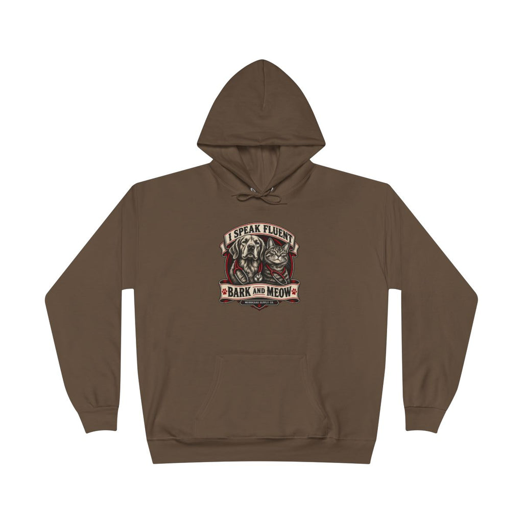 I Speak Fluent Bark And Meow Heavyweight Hoodie