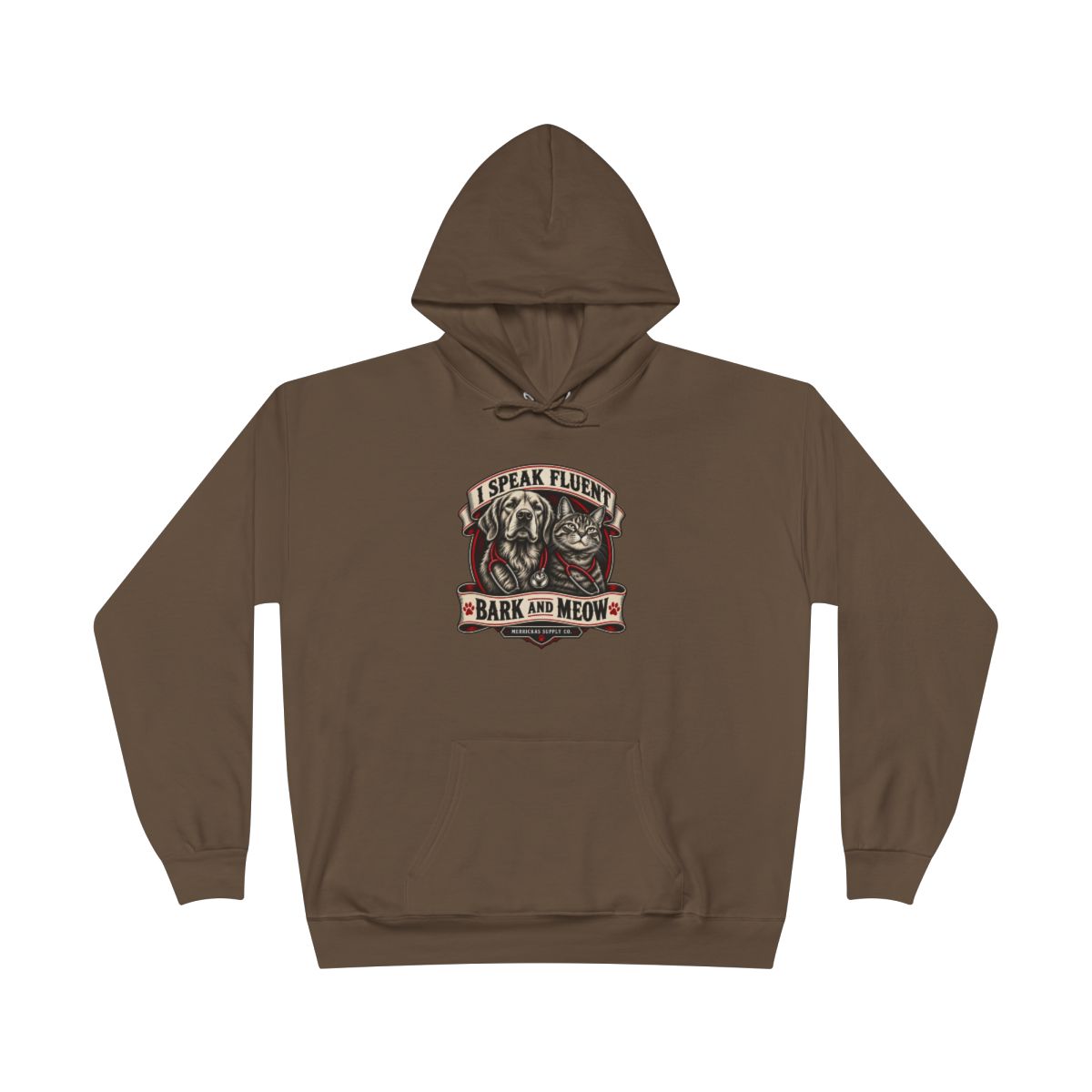 I Speak Fluent Bark And Meow Heavyweight Hoodie
