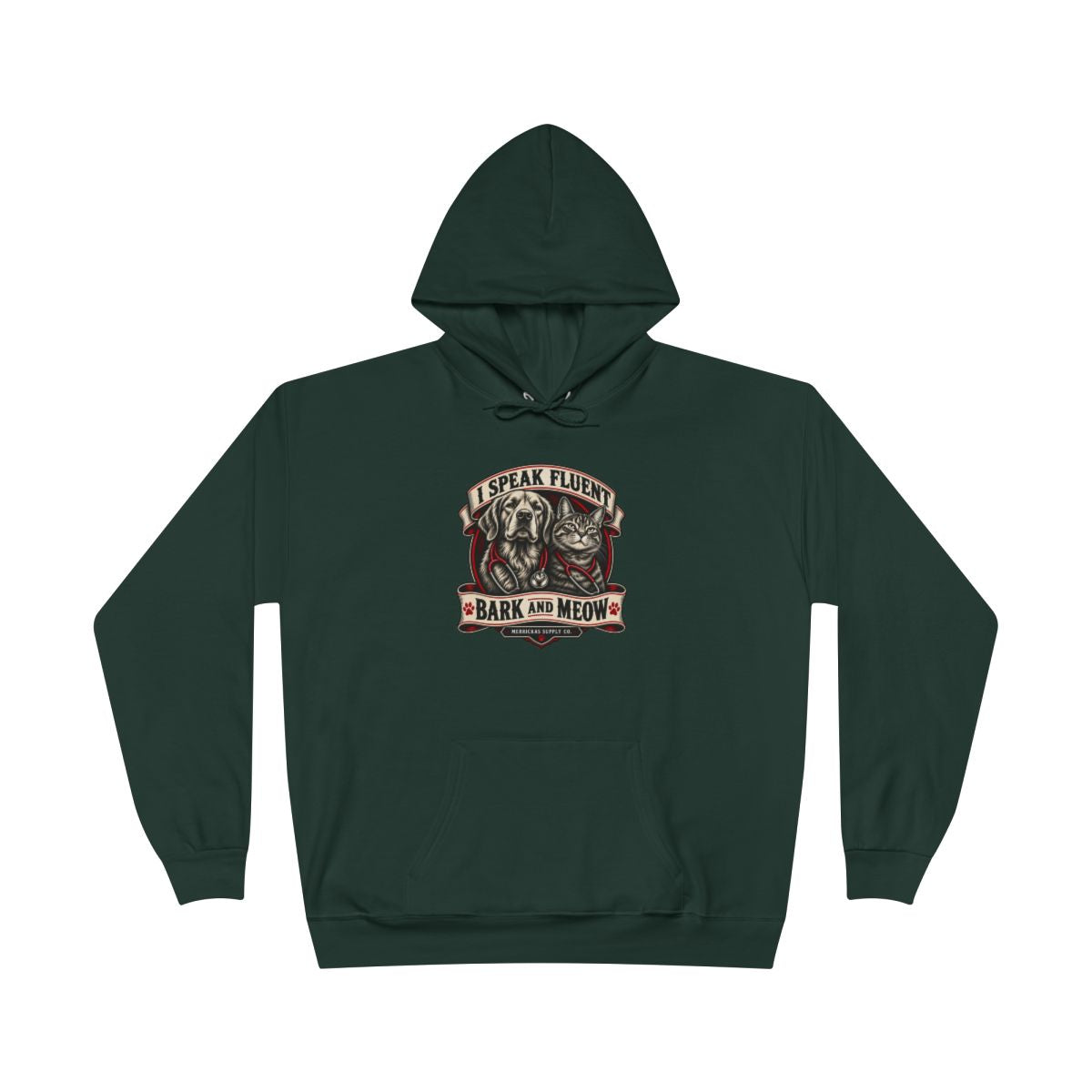 I Speak Fluent Bark And Meow Heavyweight Hoodie