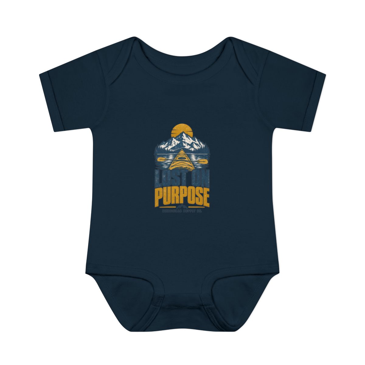 Lost On Purpose Baby Onesie
