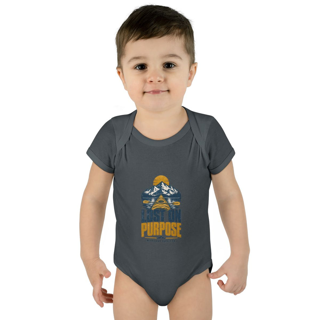 Lost On Purpose Baby Onesie