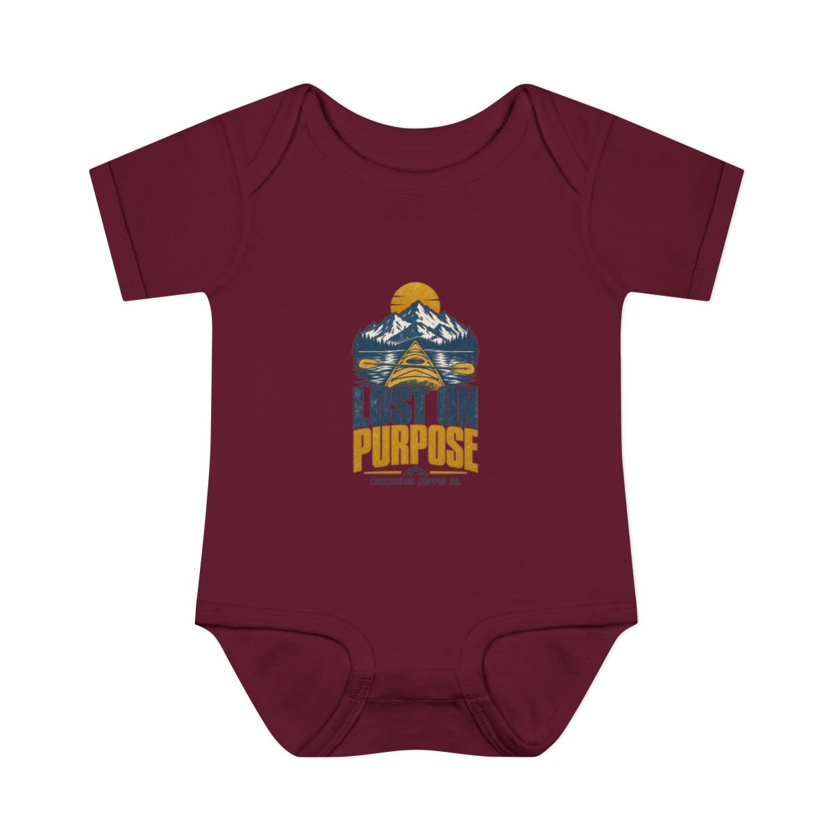 Lost On Purpose Baby Onesie