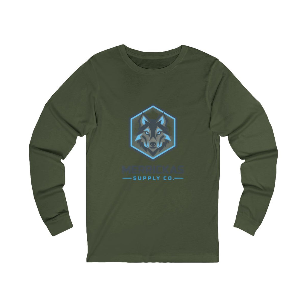 Merrickas Geo Wolf Long Sleeve Tee