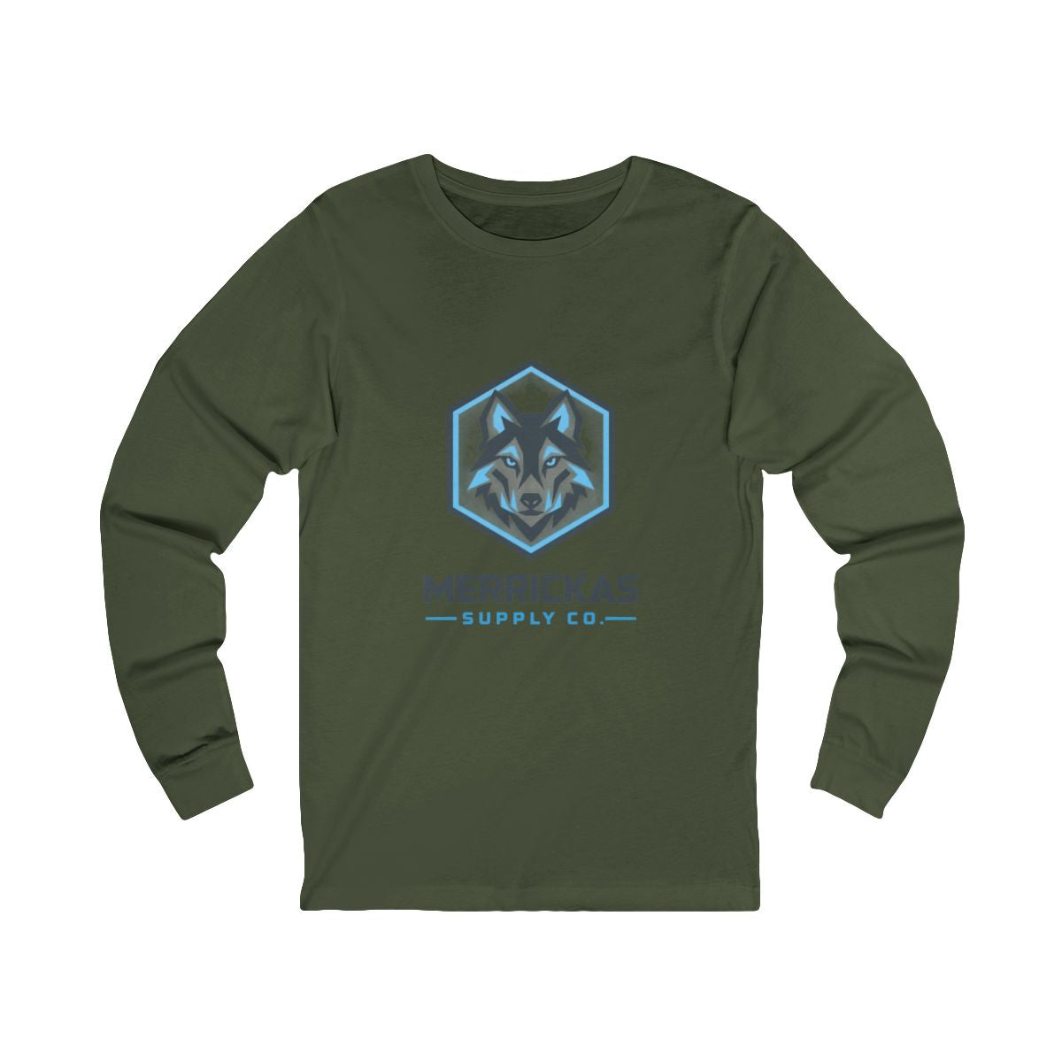Merrickas Geo Wolf Long Sleeve Tee