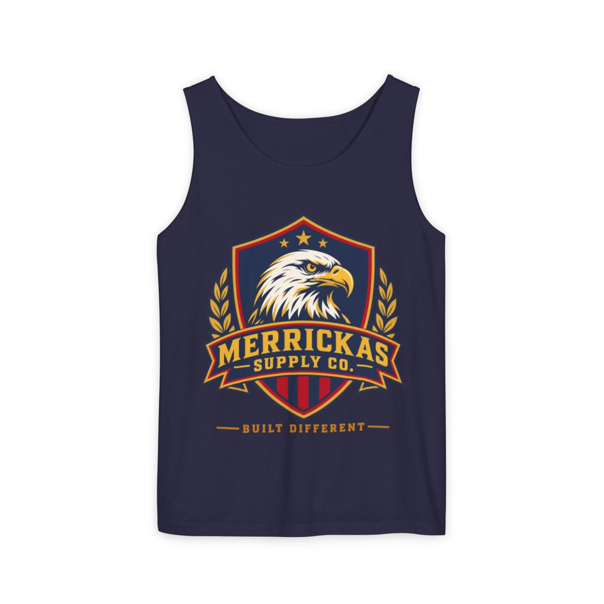 Merrickas Heritage Shield Garment-Dyed Tank