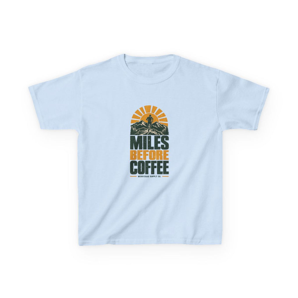 Miles Before Coffee Kids Tee