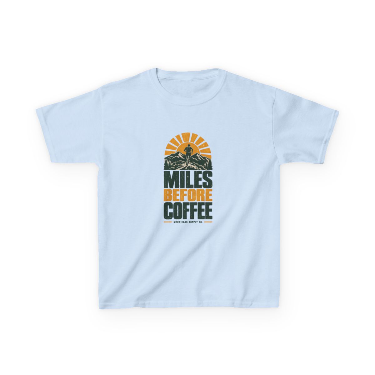 Miles Before Coffee Kids Tee
