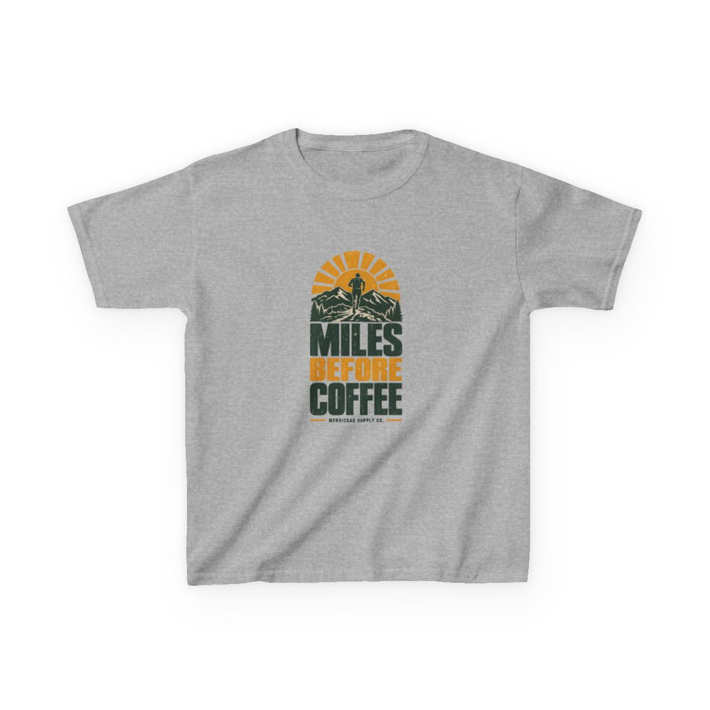 Miles Before Coffee Kids Tee