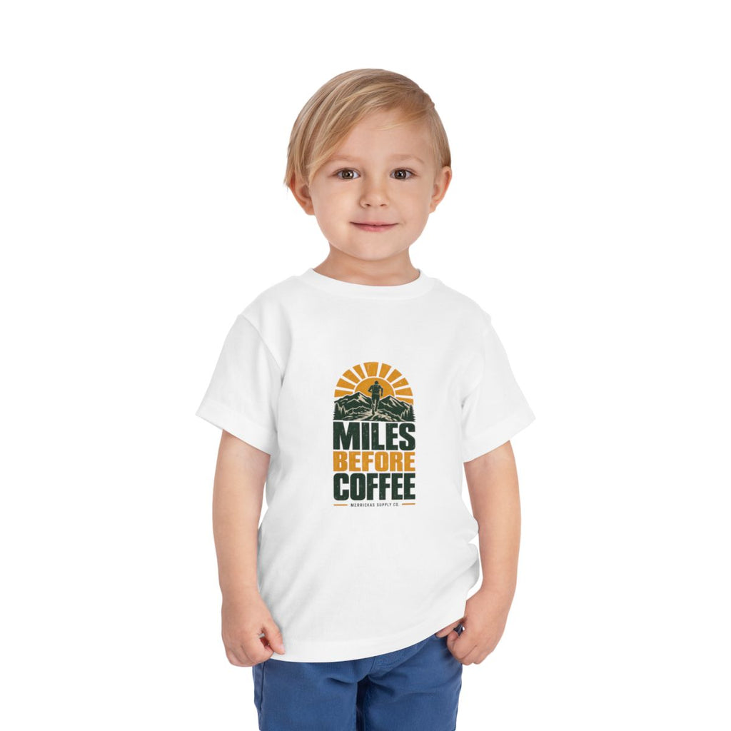 Miles Before Coffee Toddler Tee