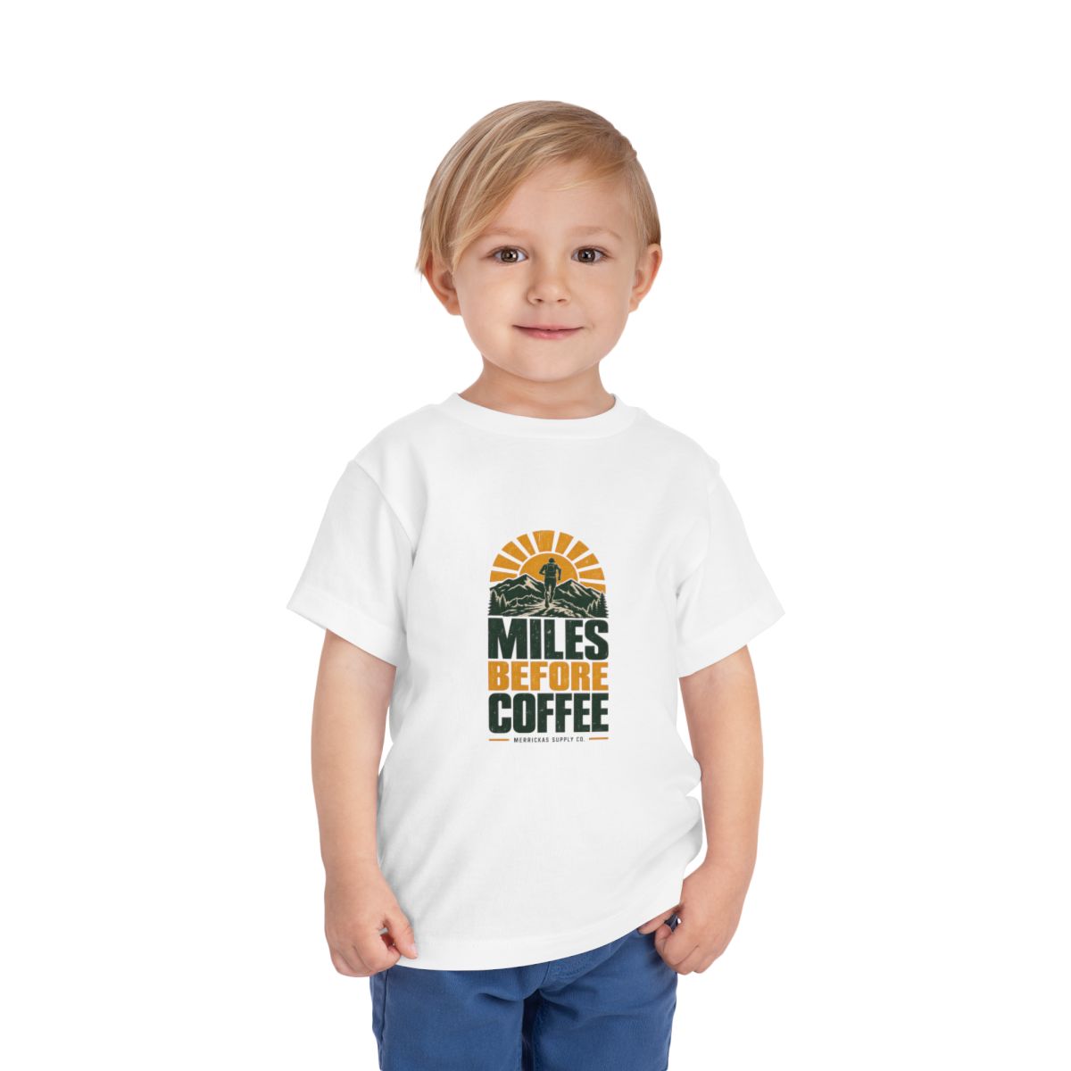 Miles Before Coffee Toddler Tee