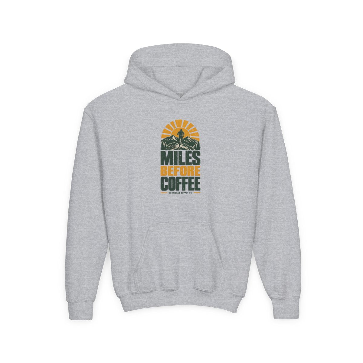 Miles Before Coffee Youth Hoodie