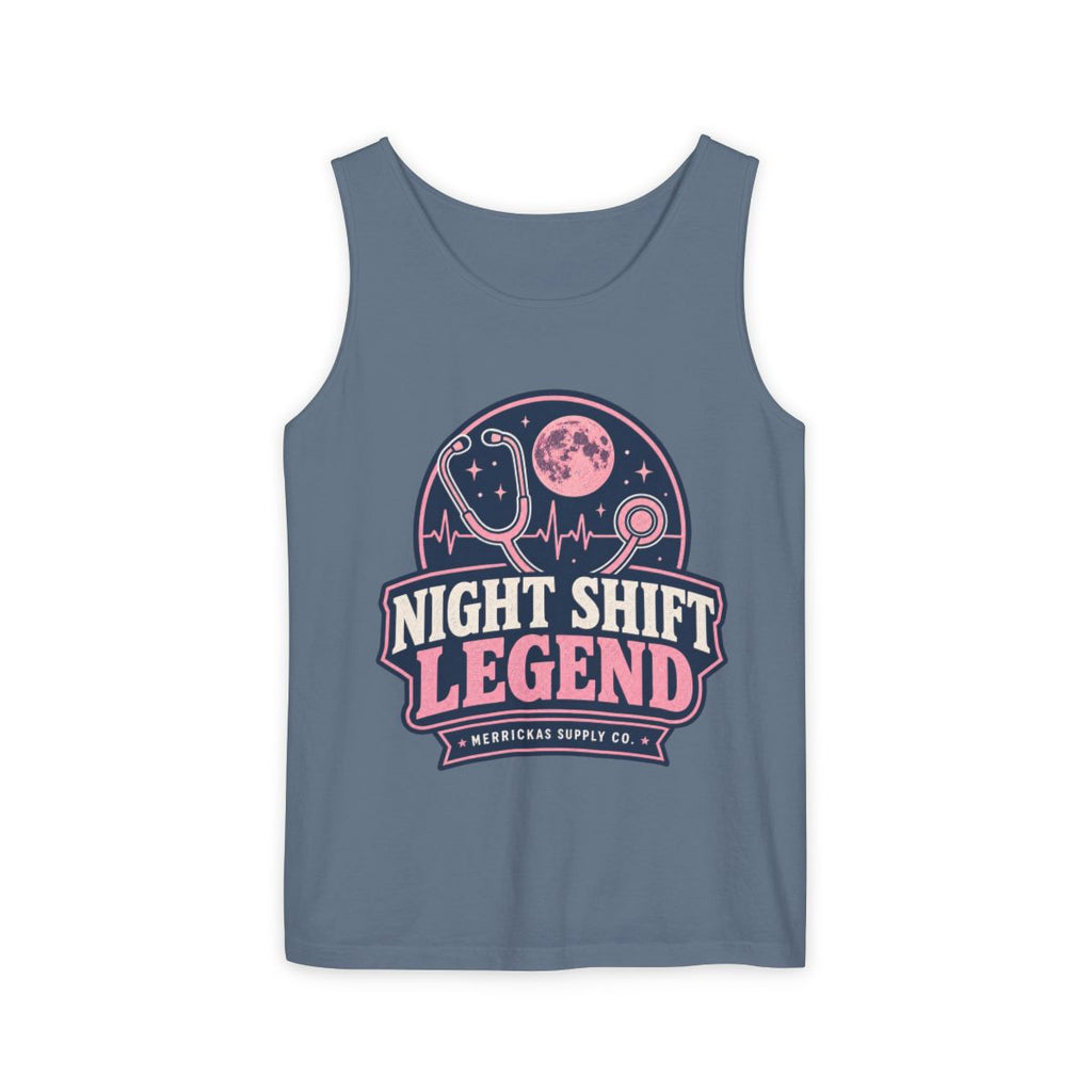 Night Shift Legend Garment-Dyed Tank