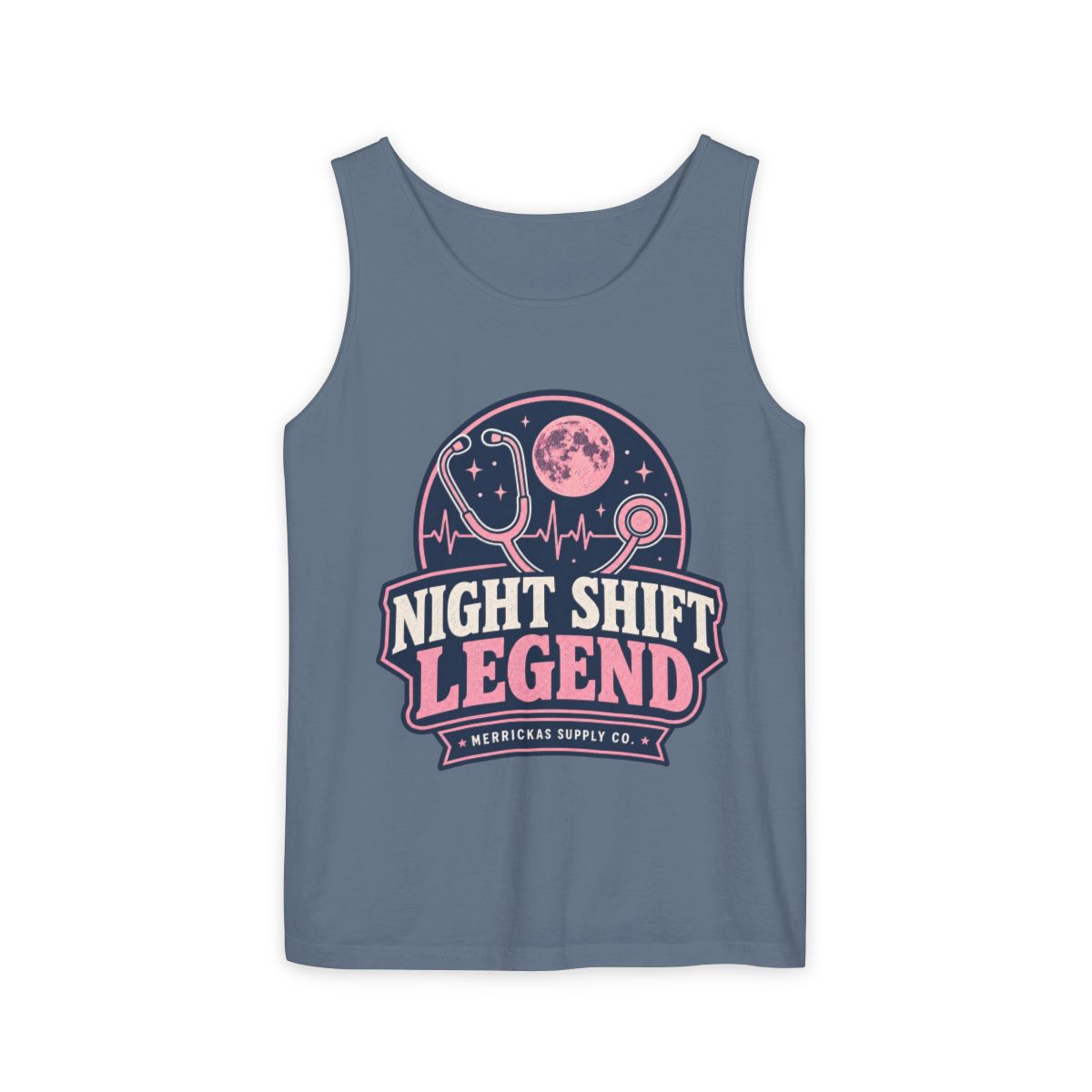 Night Shift Legend Garment-Dyed Tank