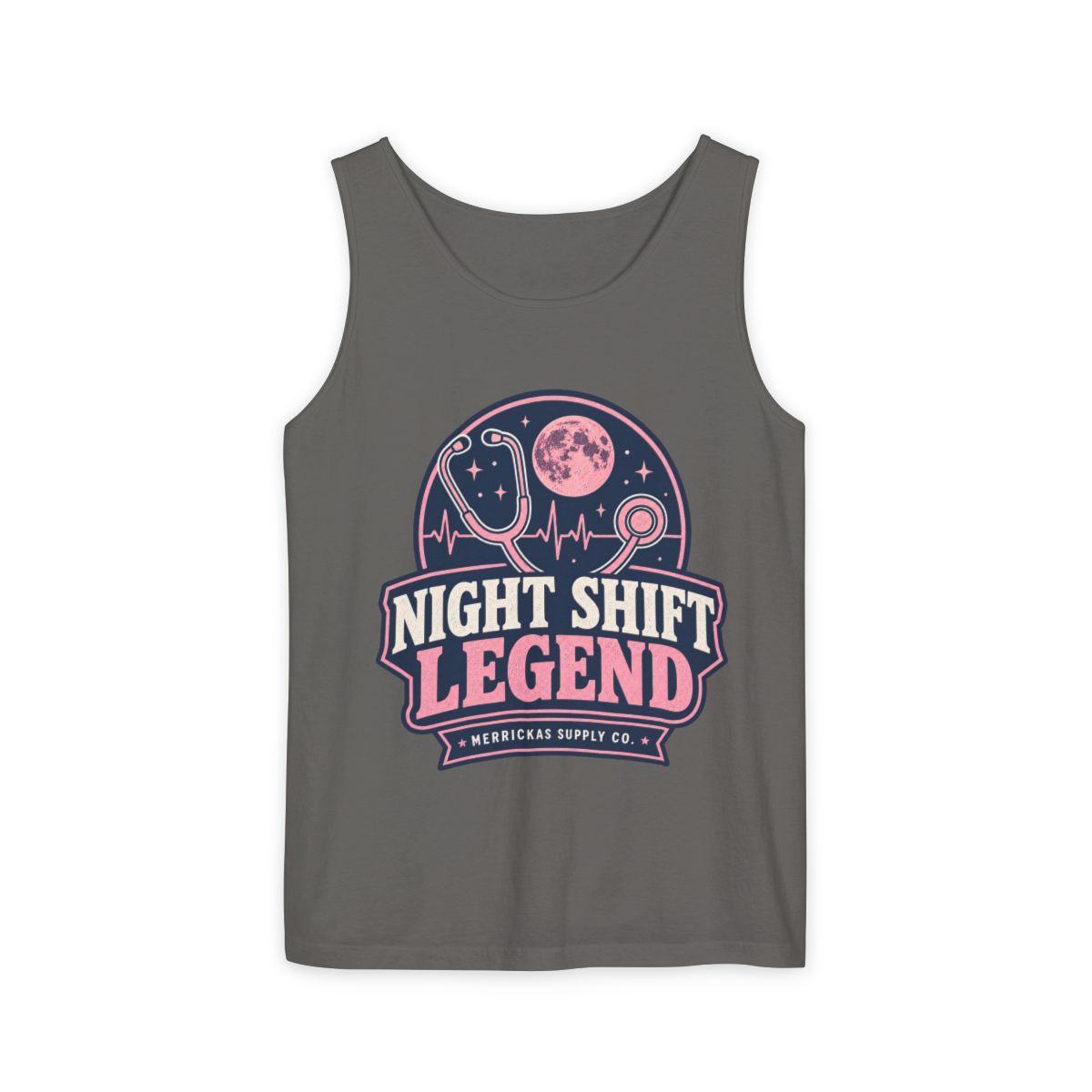 Night Shift Legend Garment-Dyed Tank