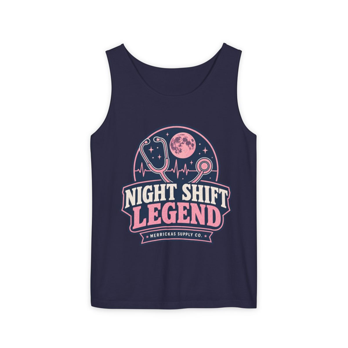 Night Shift Legend Garment-Dyed Tank
