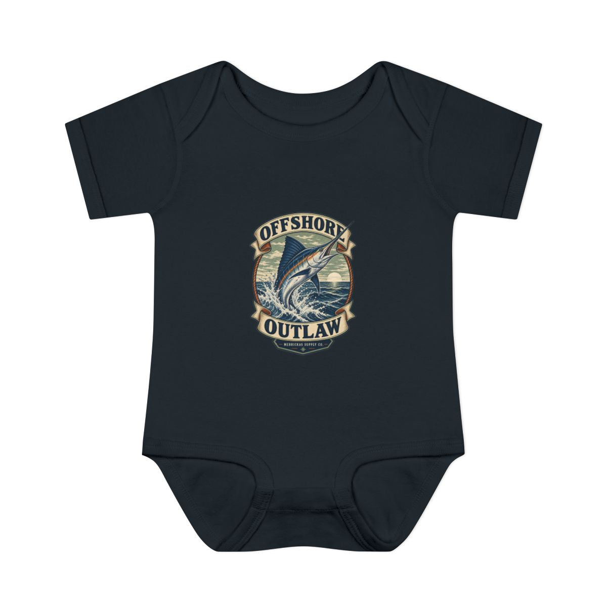 Offshore Outlaw Baby Onesie