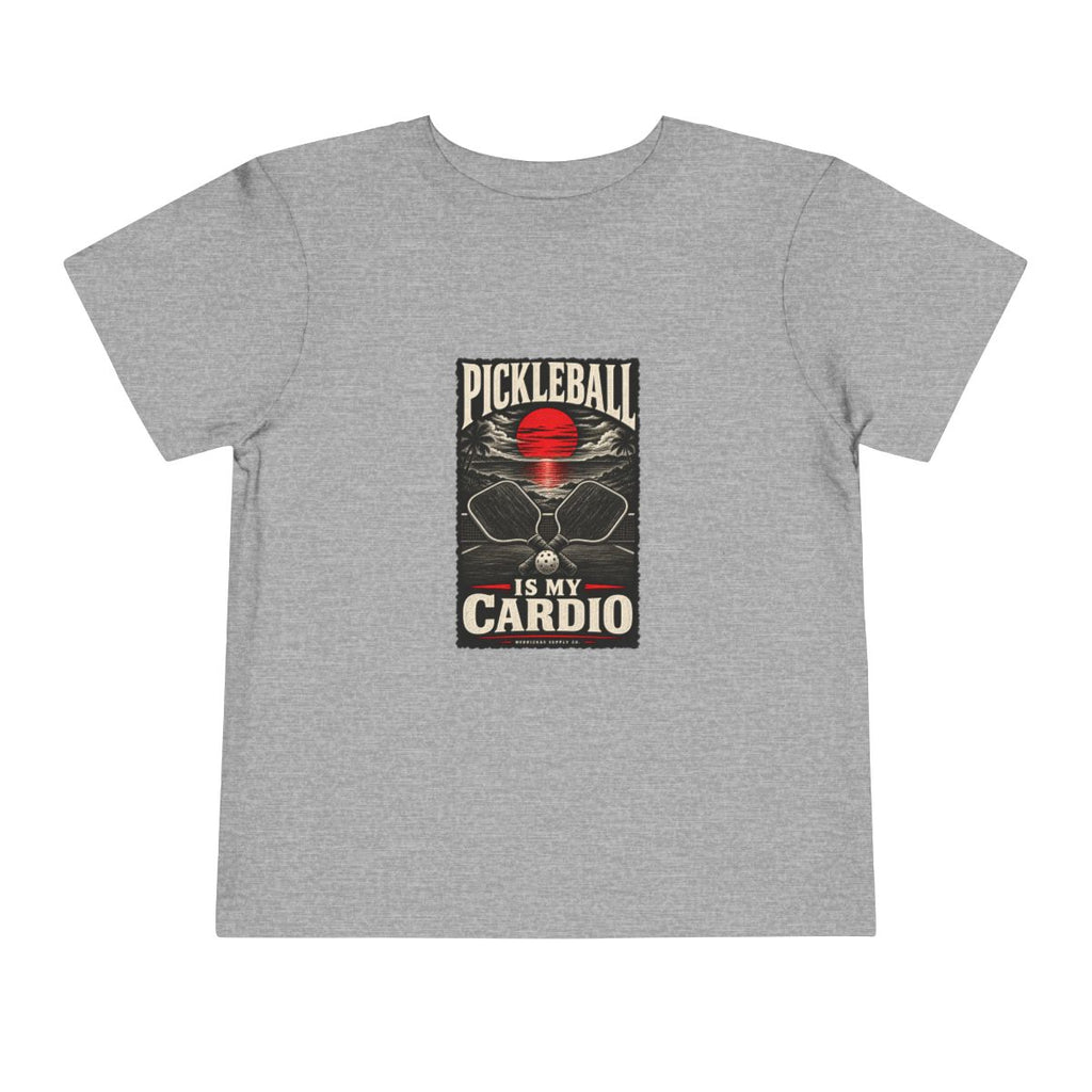 Pickleball Is My Cardio Toddler Tee