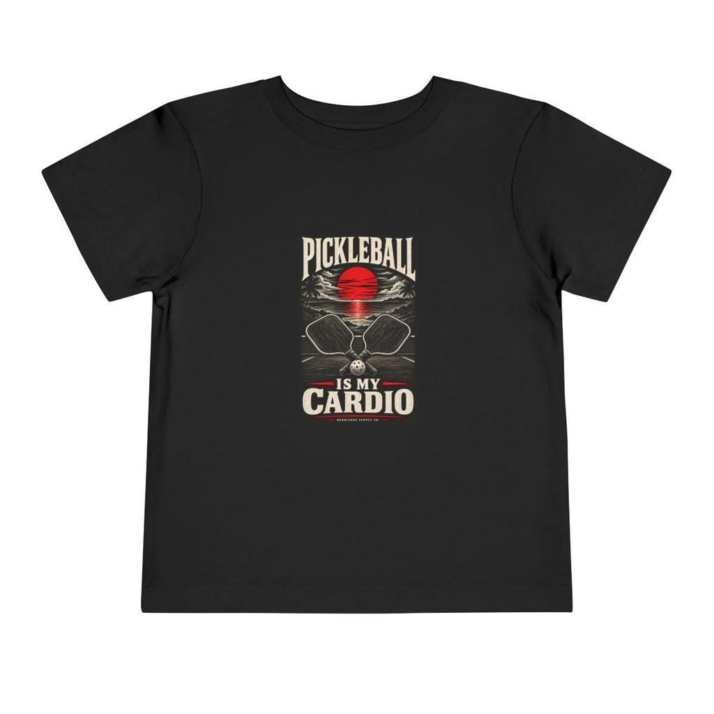 Pickleball Is My Cardio Toddler Tee