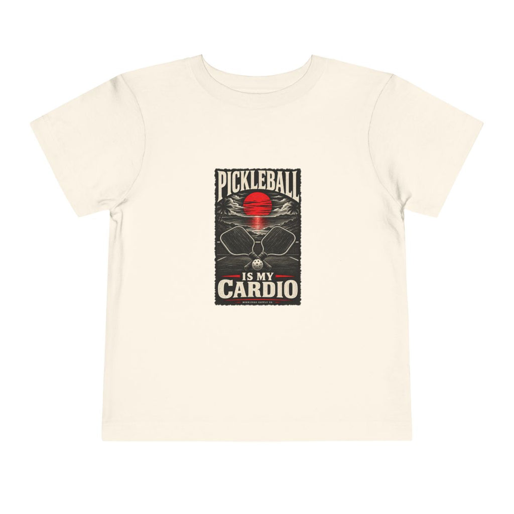 Pickleball Is My Cardio Toddler Tee