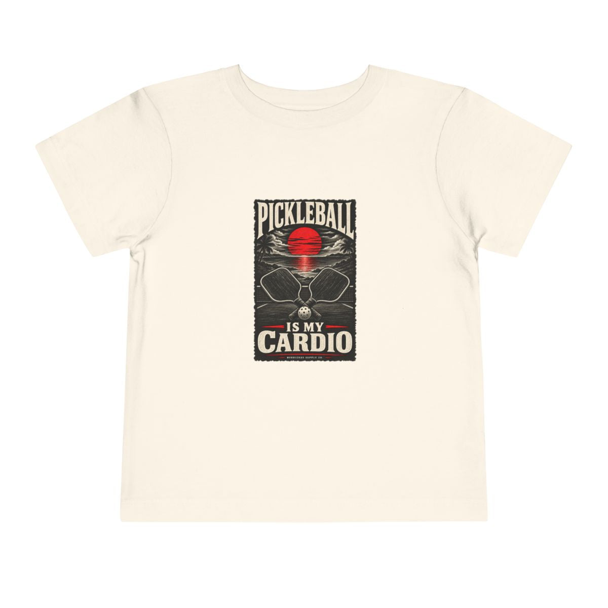 Pickleball Is My Cardio Toddler Tee