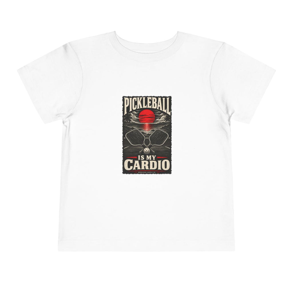 Pickleball Is My Cardio Toddler Tee